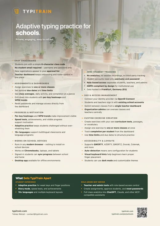 TypiTrain Flyer